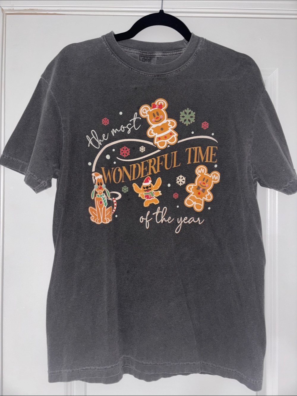 Disney Gingerbread Christmas Comfort Colors Graphic Tee